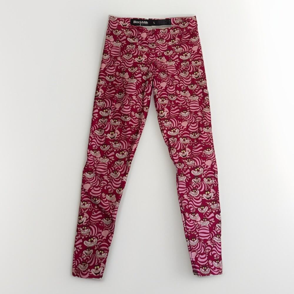 Blackmilk & Disney Cheshire Cat Leggings Size L Alice And Wonderland